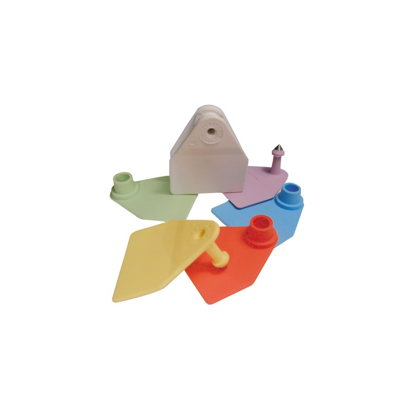 Allflex pentag femme blanc 100 pcs