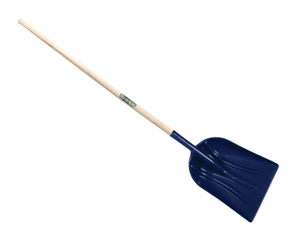 Grain shovel Atlas PVC plastic with straight ash handle 130cm