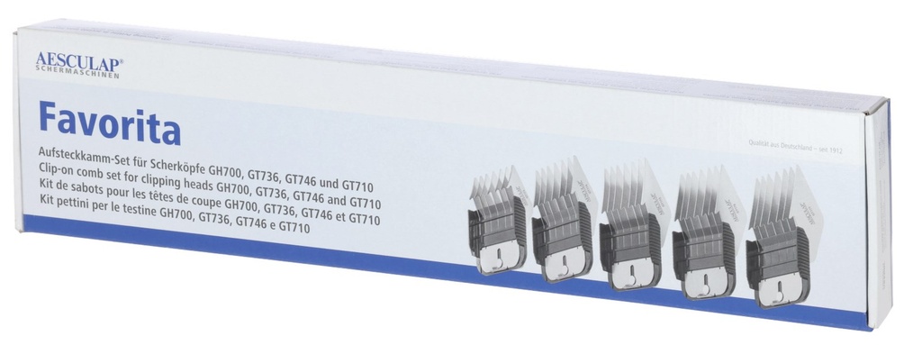 Peignes de fixation pour ensemble favorita