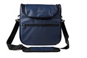Grooming bag in synthetic leather navy 30x27x33 cm